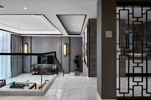 280㎡新中式風(fēng)格別墅裝修設(shè)計(jì)案例丨春風(fēng)十里